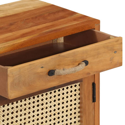 Nattbord Sengbord Tre Gjenvunnet Heltre 40x30x50 cm