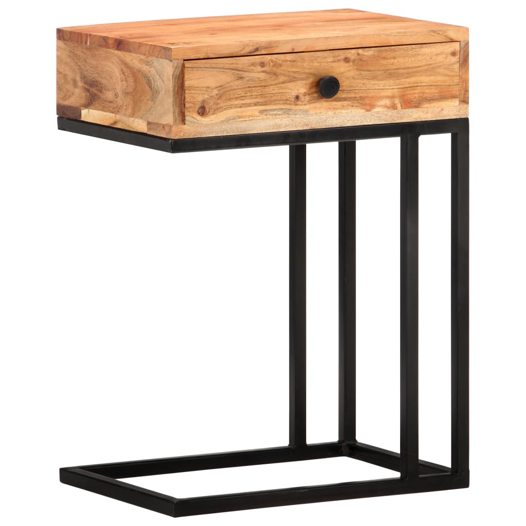 Sidebord Tre U-formet 45x30x61 cm heltre akasie