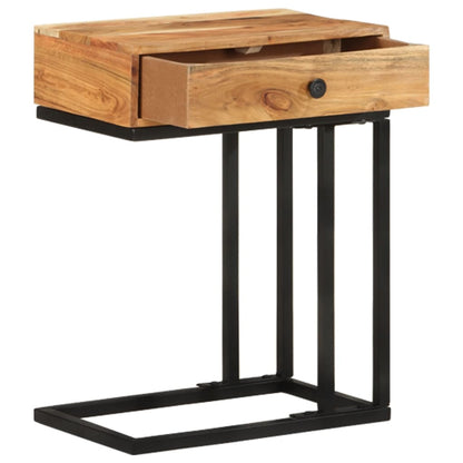 Sidebord Tre U-formet 45x30x61 cm heltre akasie