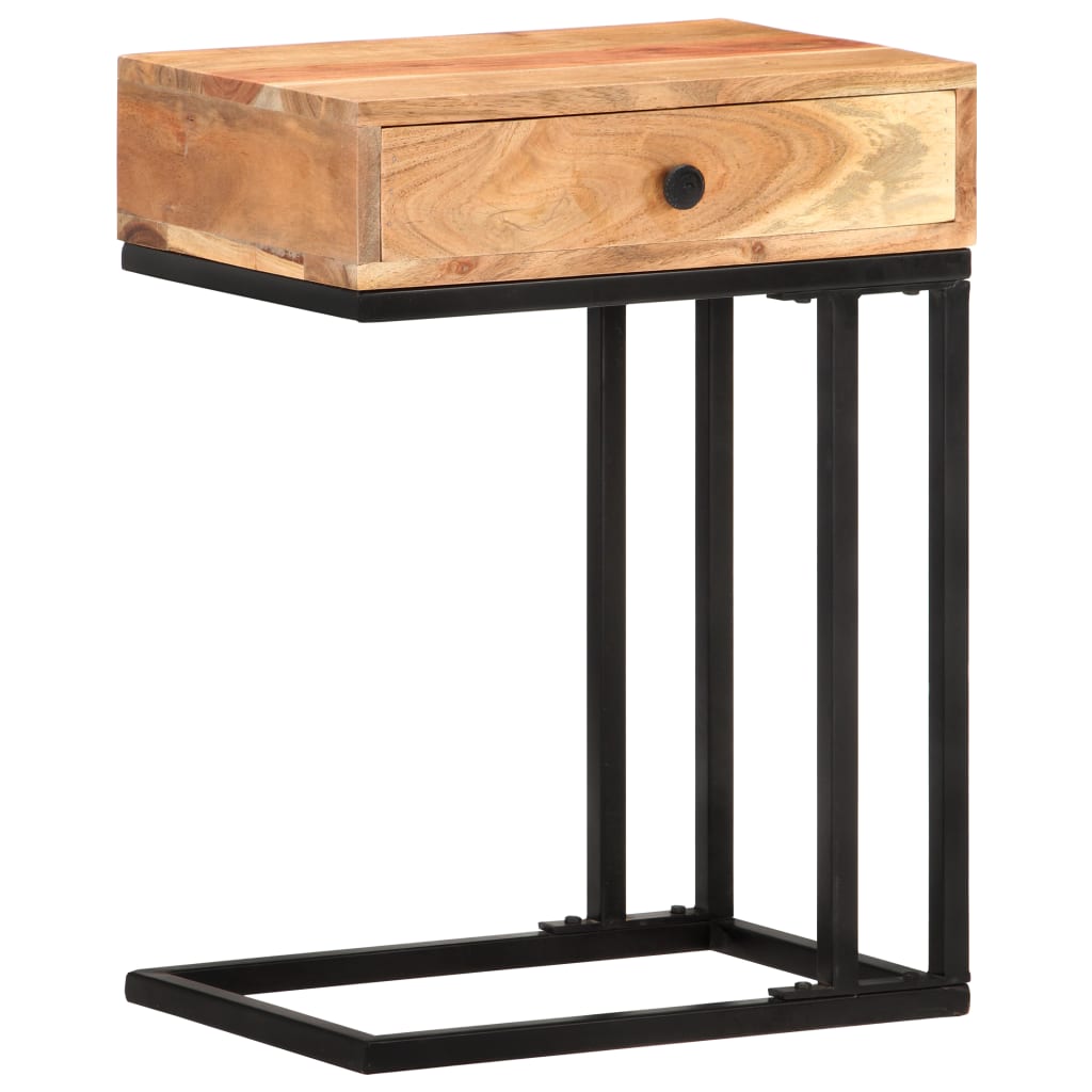 Sidebord Tre U-formet 45x30x61 cm heltre akasie