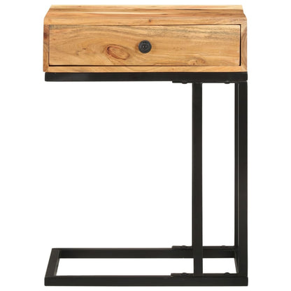 Sidebord Tre U-formet 45x30x61 cm heltre akasie