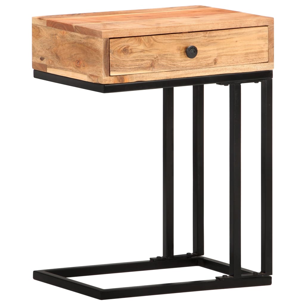 Sidebord Tre U-formet 45x30x61 cm heltre akasie