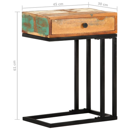 Sidebord Tre U-formet Sidebord Tre 45x30x61 cm gjenvunnet heltre