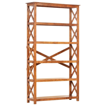 Bokhylle Tre 100x30x180 cm heltre akasie med honningfinish