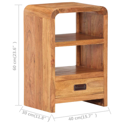 Nattbord Sengbord Tre 40x30x60 cm heltre akasie med honningfinish