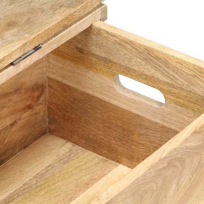 Oppbevaringskiste 90x40x45 cm heltre mango