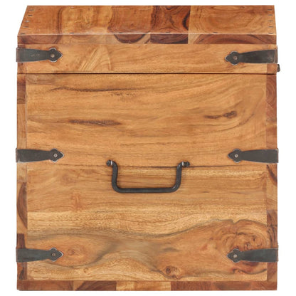 Oppbevaringskiste 40x40x40 cm heltre akasie