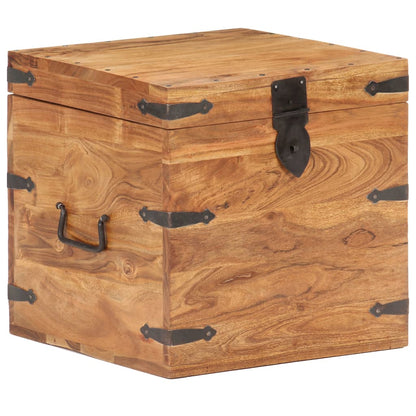 Oppbevaringskiste 40x40x40 cm heltre akasie