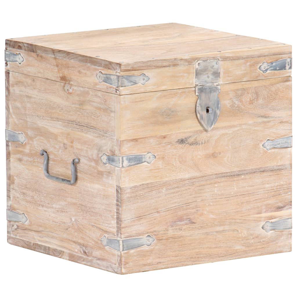Oppbevaringskiste 40x40x40 cm heltre akasie