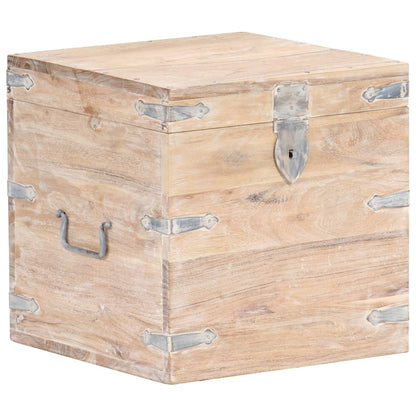 Oppbevaringskiste 40x40x40 cm heltre akasie