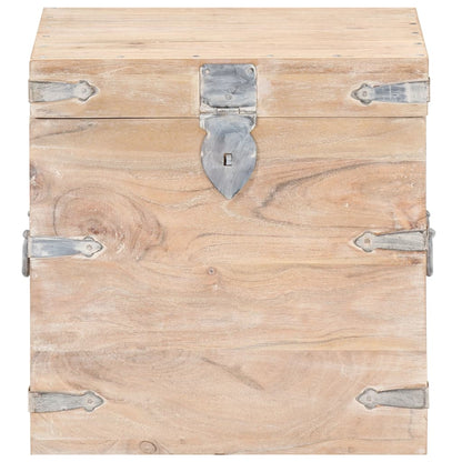 Oppbevaringskiste 40x40x40 cm heltre akasie