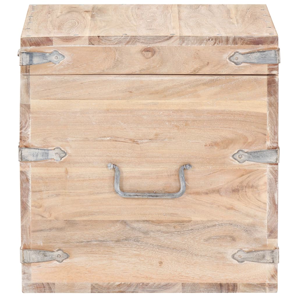 Oppbevaringskiste 40x40x40 cm heltre akasie