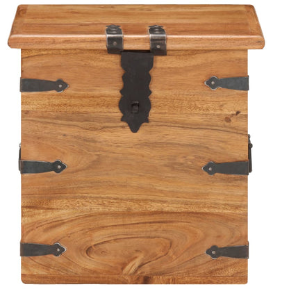 Oppbevaringskiste 40x40x40 cm heltre akasie