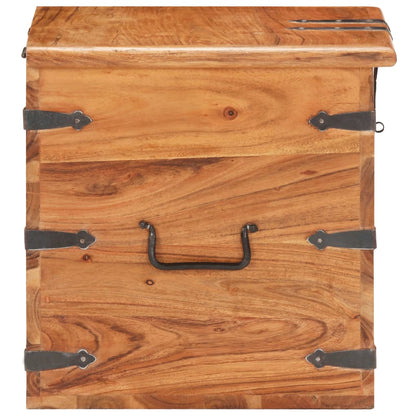 Oppbevaringskiste 40x40x40 cm heltre akasie