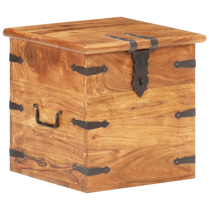 Oppbevaringskiste 40x40x40 cm heltre akasie