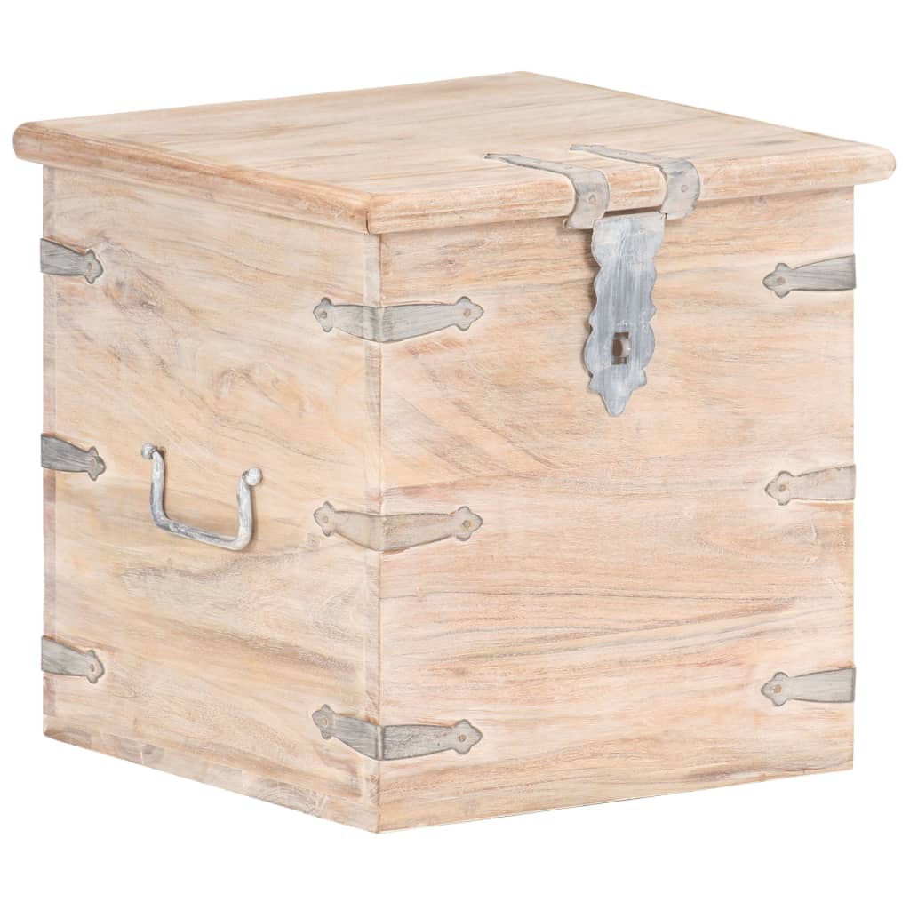 Oppbevaringskiste 40x40x40 cm heltre akasie