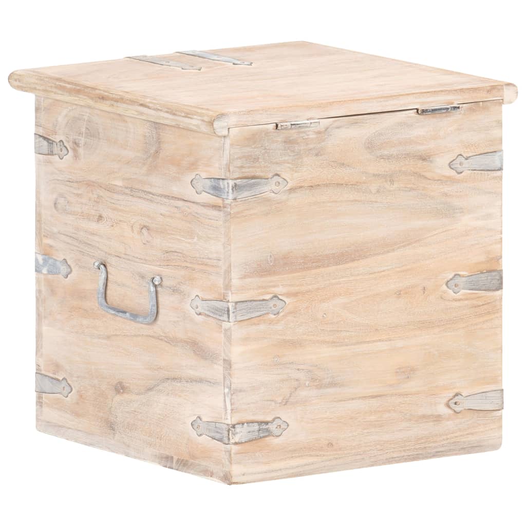 Oppbevaringskiste 40x40x40 cm heltre akasie