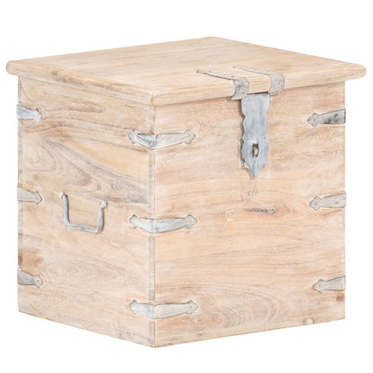 Oppbevaringskiste 40x40x40 cm heltre akasie