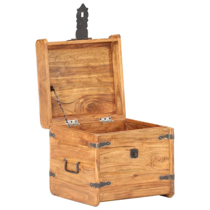 Oppbevaringskiste 40x40x40 cm heltre akasie
