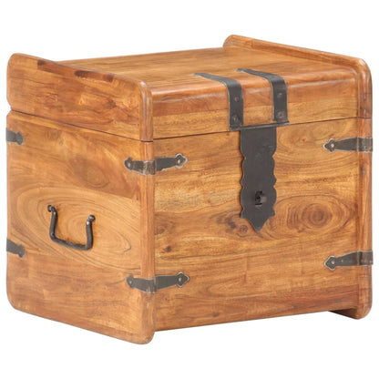 Oppbevaringskiste 40x40x40 cm heltre akasie