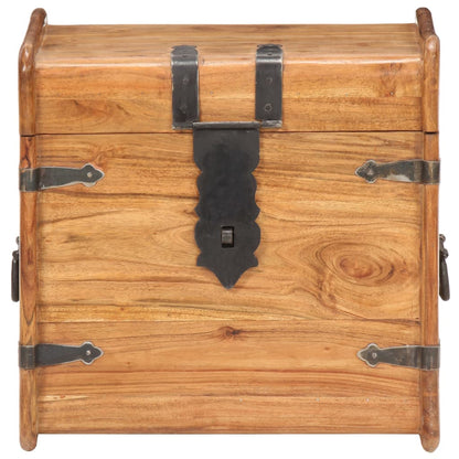 Oppbevaringskiste 40x40x40 cm heltre akasie