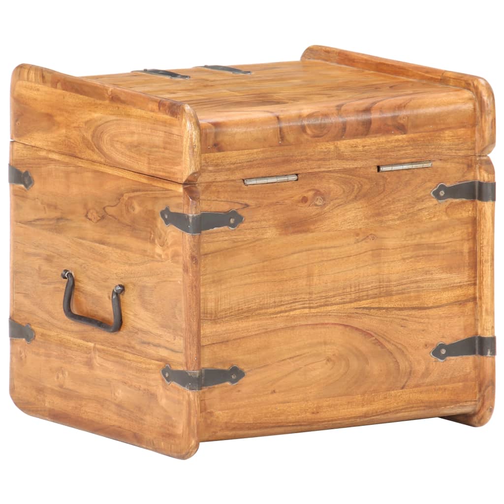 Oppbevaringskiste 40x40x40 cm heltre akasie