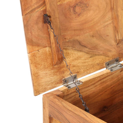 Oppbevaringskiste 40x40x40 cm heltre akasie