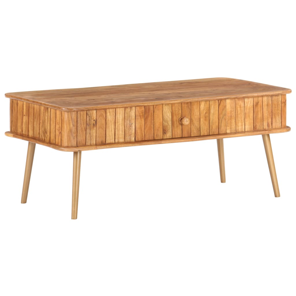 Salongbord Sofabord Tre heltre akasie 100x50x40 cm