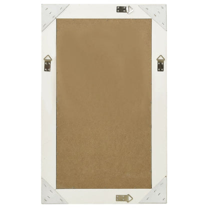 Veggspeil barokkstil 50x80 cm hvit