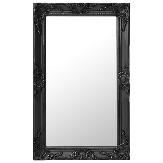 Veggspeil Svart Barokkstil 50x80 cm