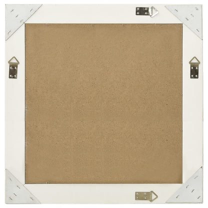 Veggspeil Hvit Barokkstil 60x60 cm