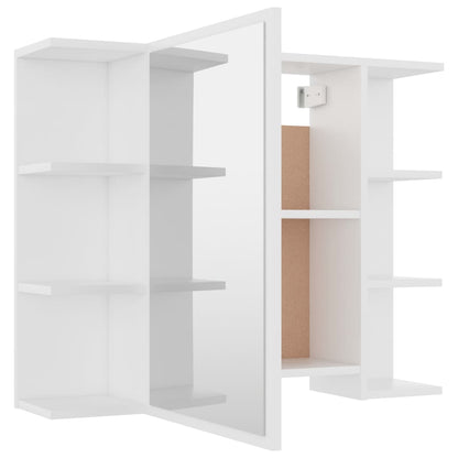 Baderomsspeil Speilskap til baderom Hvit 80x20,5x64 cm