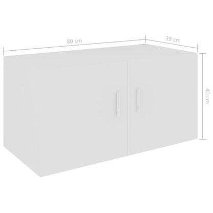 Veggskap Hvit 80x39x40 cm