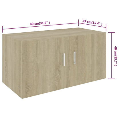 Veggskap Sonoma Eik Eik 80x39x40 cm