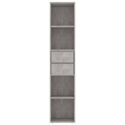 Bokhylle Betonggrå 36x30x171 cm