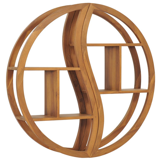 Vegghylle Tre yin og yang 100x20x100 cm heltre teak