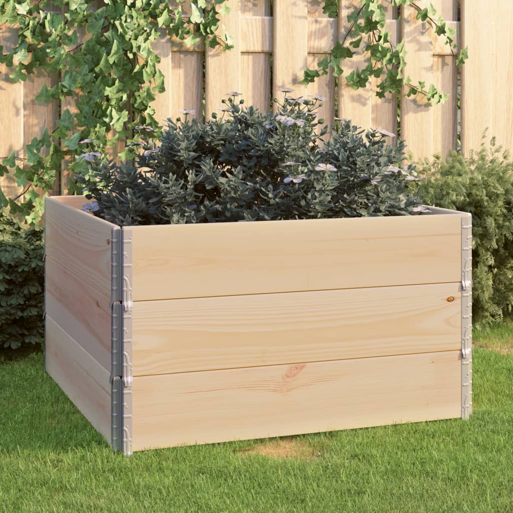Høybed 3 stk 100x100 cm heltre furu