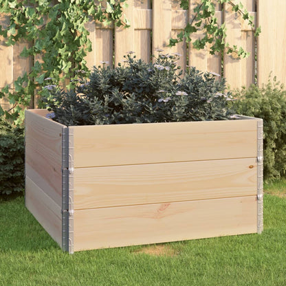 Høybed 3 stk 100x100 cm heltre furu