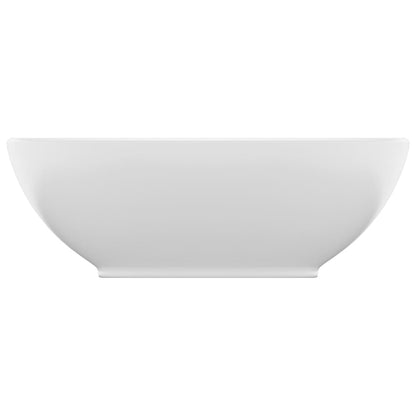 Baderomservant Luksuriøs ovalformet matt Hvit 40x33 cm keramisk
