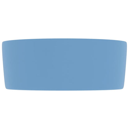 Baderomservant Luksuriøs rund matt lyseblå 40x15 cm keramisk