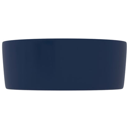 Baderomsvask Luksuriøs rund matt mørkeblå 40x15 cm keramisk