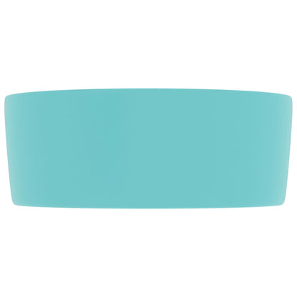 Baderomservant Luksuriøs rund matt lysegrønn 40x15 cm keramisk