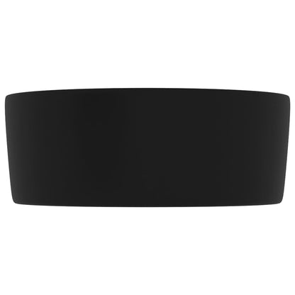 Baderomservant Luksuriøs rund matt Svart 40x15 cm keramisk
