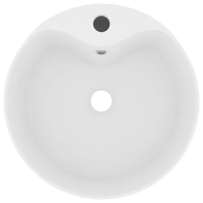 Baderomsvask Luksuriøs med overløp matt Hvit 36x13 cm keramisk