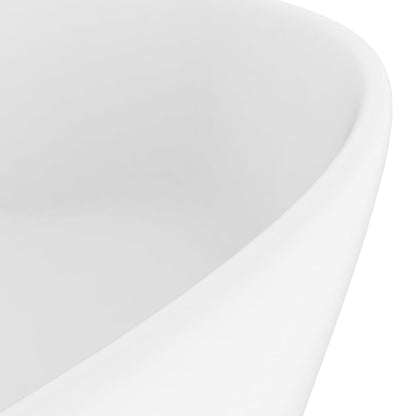 Baderomsvask Luksuriøs med overløp matt Hvit 36x13 cm keramisk