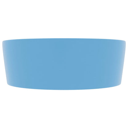 Baderomservant Luksuriøs med overløp matt lyseblå 36x13 cm keramisk