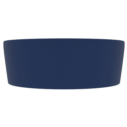 Baderomservant Luksuriøs med overløp matt mørkeblå 36x13 cm keramisk