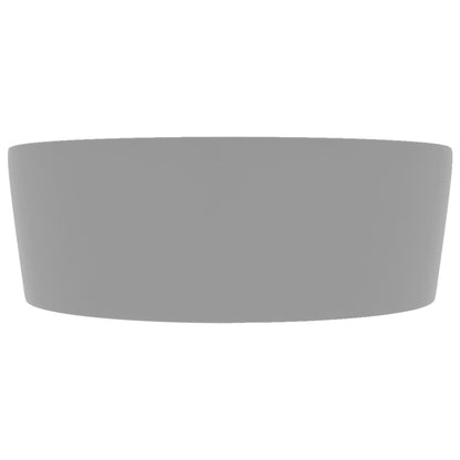 Baderomsvask Luksuriøs med overløp matt lysegrå 36x13 cm keramisk