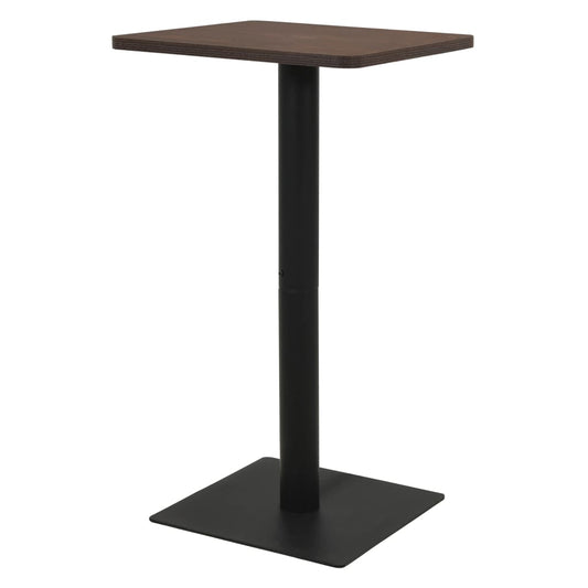 Bistrobord mørk aske 50x50x107 cm
