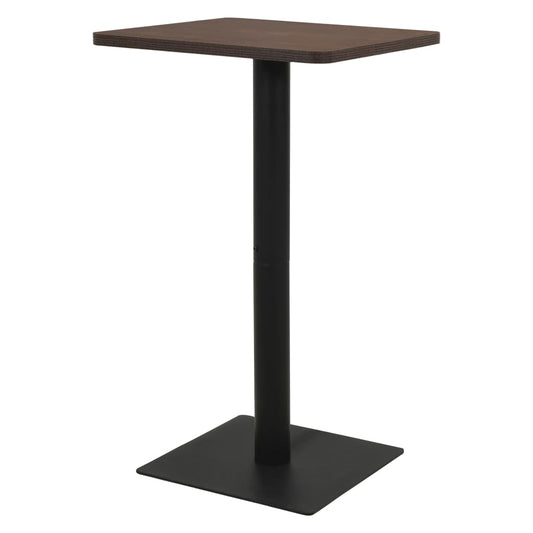 Bistrobord mørk aske 70x70x107 cm